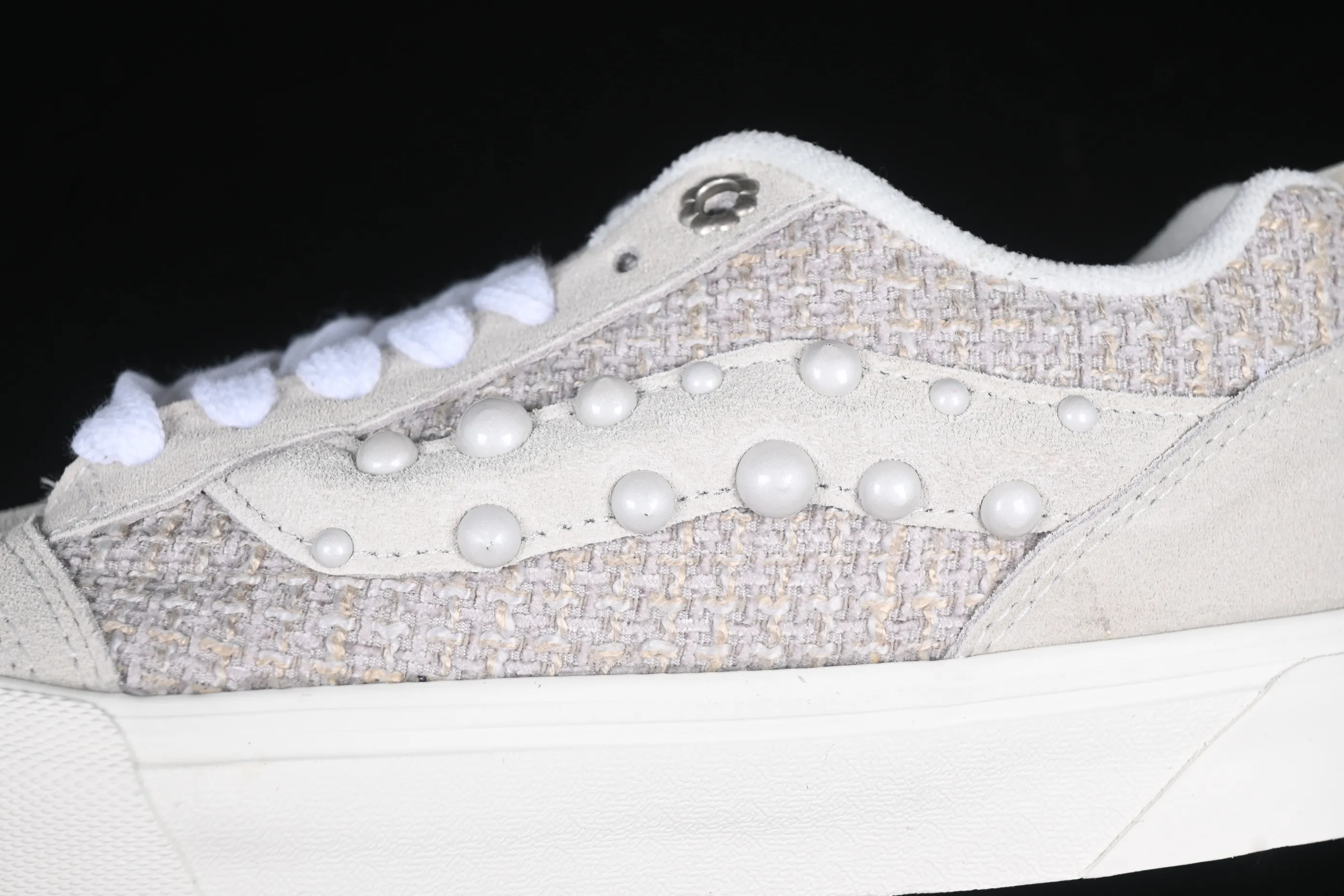 All categories Vans Vans series Vans Low Vans low-top Vans Knu Skool pearl white gray low-top casual sneakers VN0007QDBGE